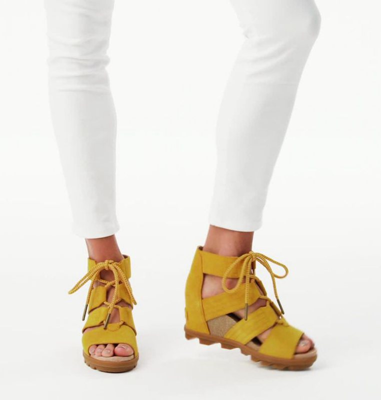 Sandalias Sorel Mujer - Joanie™ Ii Lace Wedge Amarillo - 34710-EHRD